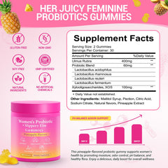 BURMINY Her Juicy Gummies packaging demonstrates a tasty daily routine for gut wellness.