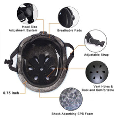 BURSUN Kids Helmet durable ABS and EPS construction provides reliable protection