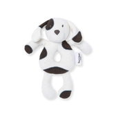 Burt's Bees Baby bear rattle for grasping and sensory play.
