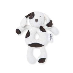 Burt's Bees Baby bear rattle for grasping and sensory play.