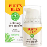 Burt's Bees Calming Eye Cream bottle shown for daily under-eye hydration