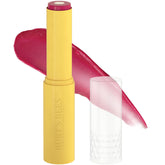 Burt's Bees Cheeky Cherry tinted balm front view with buildable color.