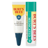 Burt's Bees Cold Sore Treatment tube close-up shows fast-acting relief potential