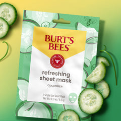 Burt's Bees Calming Rose mask with rose petals, soothing facial care
