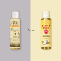 Burt's Bees Nourishing Cleansing Oil pump application for easy use and gentle cleansing.