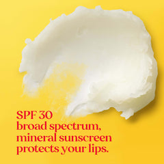 Ingredient highlight showing almond oil in Burt's Bees lip balm.