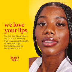 Burt's Bees tube made with recycled plant-based plastic packaging.