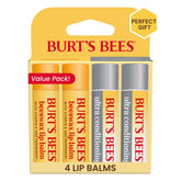 Burt's Bees Ultra Conditioning lip balm tube in hand for smooth lips