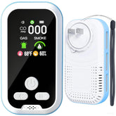 Buwheekoki 6-in-1 detector front view shows a compact home safety unit.