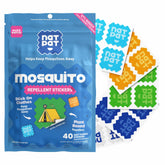 BuzzPatch NATPAT packaging display highlighting the plant-based patch kit