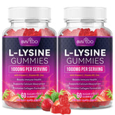 BVIVLOO 2-pack lysine gummies jar front view for daily immune and skin routine