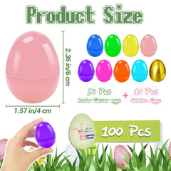 Bvrbaory 2.4-inch hinged eggs with easy opening