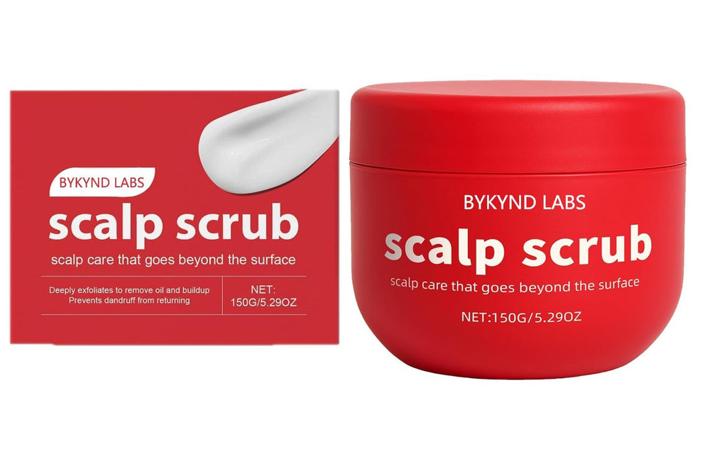 BYKYND LABS Avocado Oil Scalp Scrub jar front, vegan and color-safe care
