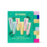 BYOMA holiday gift set box with six body care products for hydrated skin