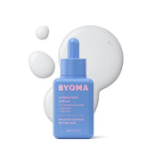 BYOMA Hydrating Serum bottle front shows lightweight hydration for daily glow.