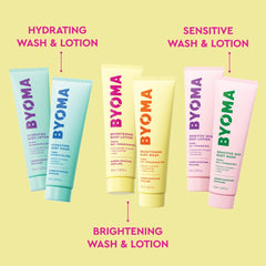 BYOMA hydrating wash bottle delivers instant moisture for post shower skin