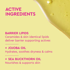 BYOMA Nourishing Body Oil application on arm demonstrates smooth glide and rapid absorption.