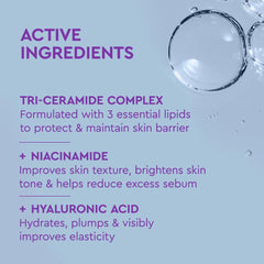A drop of BYOMA serum on skin demonstrates light absorption and hydration