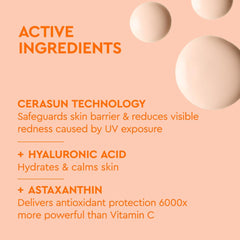BYOMA SPF 50 Face Fluid being applied to cheek demonstrates seamless blend