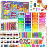 BYONEBYE 126-pcs slime kit packaging for colorful creative play