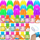 BYONEBYE Easter eggs with bubble bottles in 6 colors for festive hunts