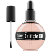 C CARE Vanilla & Sugar Cuticle Oil bottle close-up showing nourishing formula.