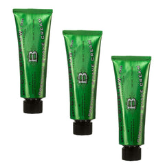 C.O. Bigelow foam lather showing rich cream for a smooth shave.