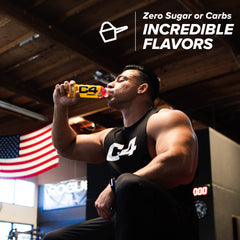 C4 Energy Fruit Punch served in a chilled glass for a refreshing workout boost
