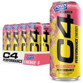 C4 Jolly Rancher Watermelon can close-up showing bold fruity energy for on-the-go workouts