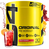 C4 Original Fruit Punch powder tub ready to fuel workouts with clean energy.