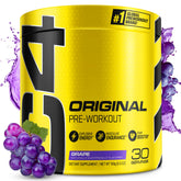 C4 Original grape tub front highlighting flavor option for pre-workout energy