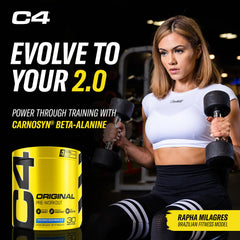 C4 Original packaging front shows flavors and caffeine content
