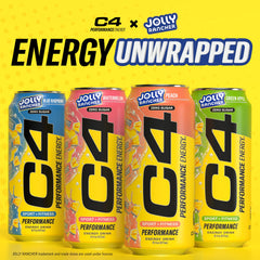 C4 Performance Energy green apple bottle highlighting bold flavor and hydration support.