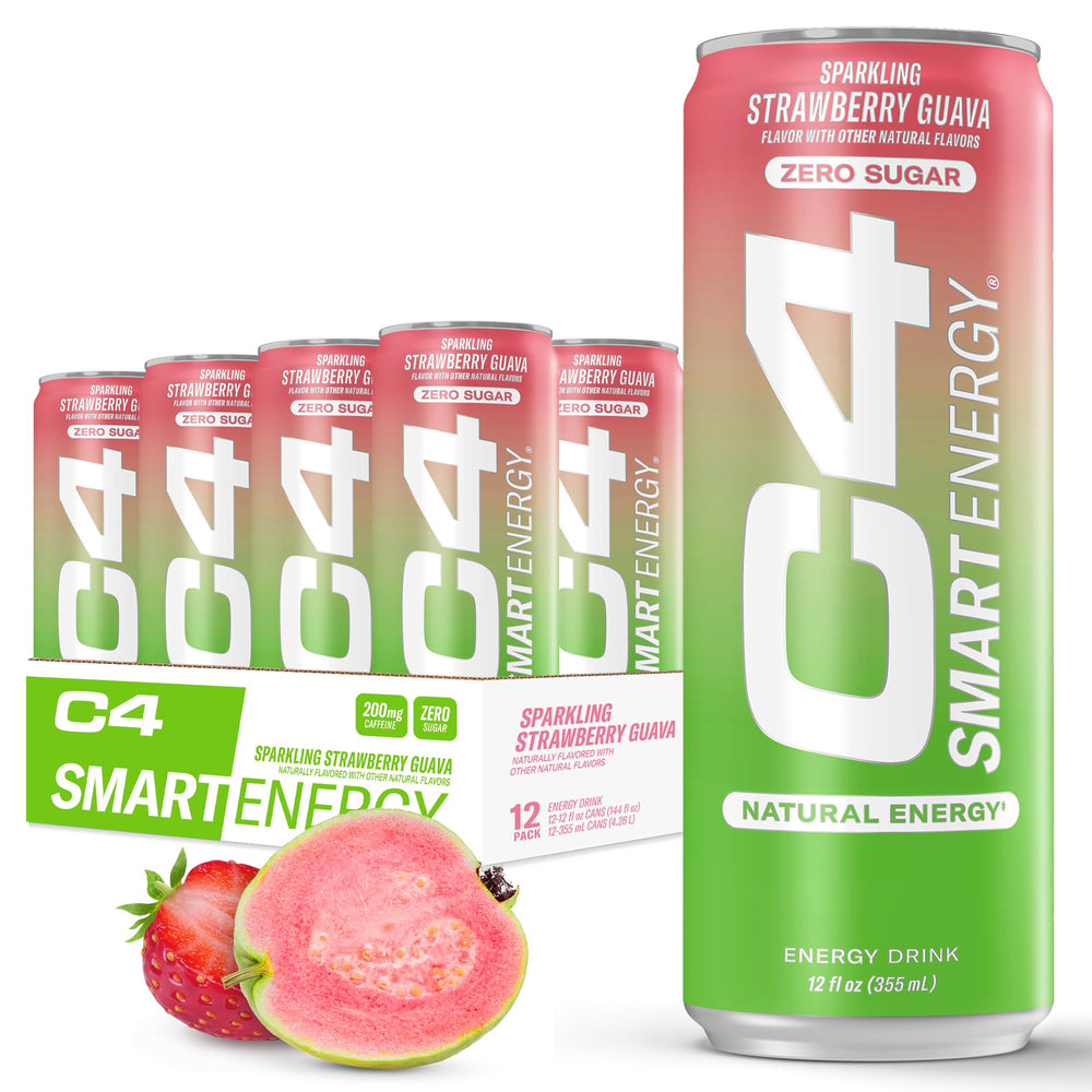C4 Smart Energy Strawberry Guava bottle ready for a refreshing boost