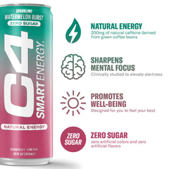 C4 Smart Energy Watermelon Burst pour ready for study or gaming.