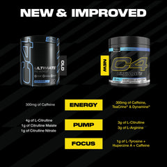 C4 Ultimate energy burst highlights caffeine driven focus and stamina