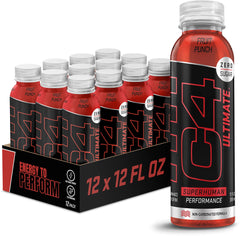 C4 Ultimate non-carbonated bottle front ready for pre-workout energy.