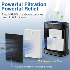 Cabiclean HPA300 filter pack side view shows easy swap and fit.