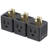 Cable Matters 3-pack 3-outlet wall adapter expands power access in any room.