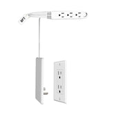 CABOCASA ultra-flat plug extension with 8ft cord for space-saving power in any room.