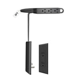 CABOCASA ultra-flat plug extension with 3 outlets for clutter-free power in kitchens.