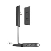 CABOCASA ultra-flat plug extension provides a sleek, flush look for wall outlets.