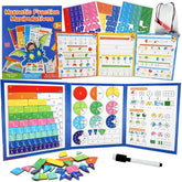 CABVIP magnetic fraction tiles on board for visual part-whole learning