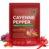 Cacukn Cayenne Pepper Capsules bottle front for daily wellness.
