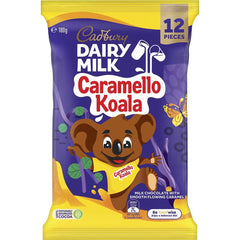 Cadbury Caramello Koala Sharepack packaging featuring the koala character, ideal for sharing.