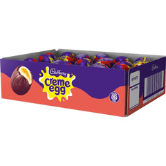 Cadbury Creme Egg in-hand, a classic Easter chocolate treat