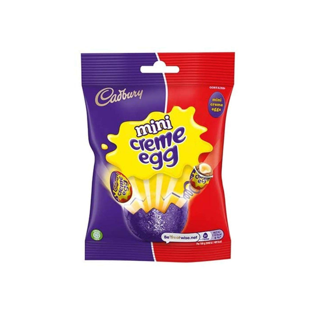 Cadbury Creme Egg Minis packshot 78g box ready for sharing.