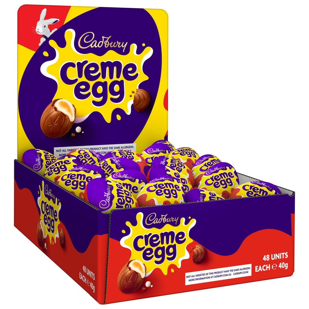 Cadbury Creme Egg outer-pack showing festive Easter packaging