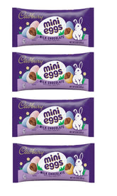 Cadbury Mini Eggs pastel crisp shells, ideal for Easter baskets and party snacks.