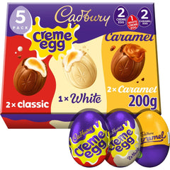 Cadbury mixed eggs assortment in a festive Easter gift box